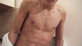 POV teen boy shows his bum and hard abs by EastBoys