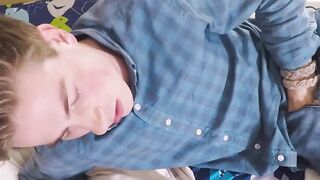 Sexy teen has a crush on his stepbro
