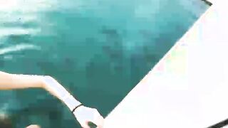 Accidentally Cum in her Pussy near the Rooftop Pool