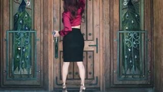 Tgirl Emma Roses first time with a woman