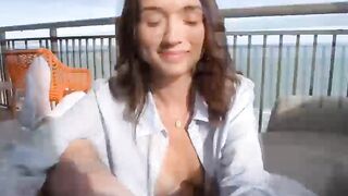 Balcony Banging Brooke Tillis Public Ocean View Orgasm