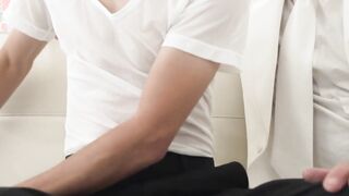 Master Mathew Figata caressed the boy's body then licked his ass down to his boy hole