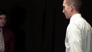 Master Mitch Cox drives his dick into the apprentice slowly then faster and much deep