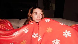 Sneaky StepBro Hides in my Snuggie Airplays Porn on TV