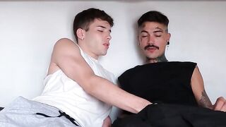 Sexy latino gangsta versus cute whitey