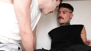 Sexy latino gangsta versus cute whitey