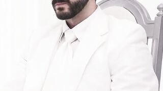 Master Tucker Barett teased the boy's hardon with his lips and the tip of his tongue