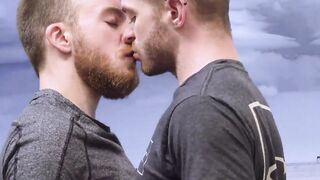 Tom Bailey is eager to feel up his swollen dick tucked between Luke's wet pussy lips