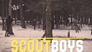 The hunk scoutmaster fucked Jack Bailey in hardcore bareback and cum inside his ass