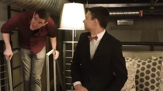 Dr Wolf rams his raw manhood inside Austin Young's tight hole in doggy style