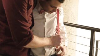 Dr Wolf rams his raw manhood inside Austin Young's tight hole in doggy style