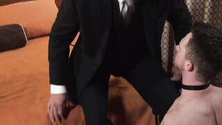 The bidding winner Dolf Dietrich can't wait to fuck his handsome with a beautiful bod