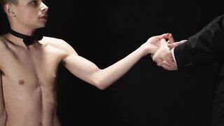 The young boy's body shivers as Alex Killian's big shaft make its way inside his tigh