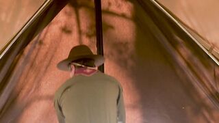 Johnny Hunter got his anal rammed by Scoutmaster Cox while sucking Sargent's dick in