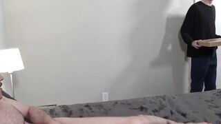 Bob Lemus wraps his experienced lips around the ginger boy's meat down into his hungr