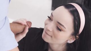 Petite teen has a crush on her mentor