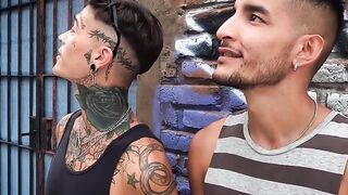 He picks up a muscle guy on the street