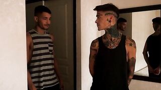 He picks up a muscle guy on the street