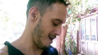 Nico having an outdoor bareback fuck