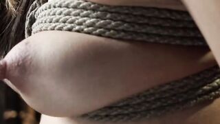 Tied up babe bare feet tazappered