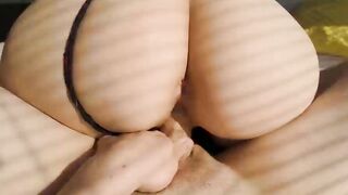 Cute Stepsister Stopped Riding only after Creampie