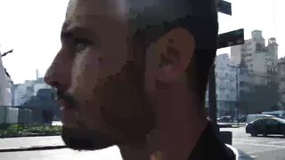 Hairy bearded guy Guerro agrees to taste my salty boner for cash