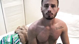 Hairy bearded guy Guerro agrees to taste my salty boner for cash