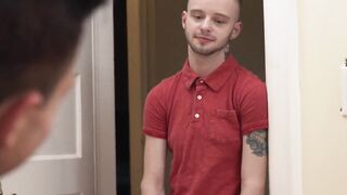 Asher Richards moans with pleasure as his muscular dad thrusts his wet hole with all