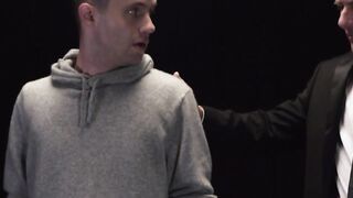 Mathew Figata slapped the boy's ass cheeks before fingering his hole and penetrating