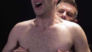Mathew Figata slapped the boy's ass cheeks before fingering his hole and penetrating