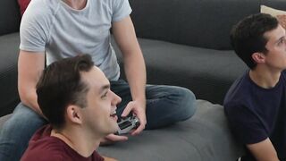 DILF fucks his boy Jack Andramand kisses him deeply while Mr. Knox gets fucked by his