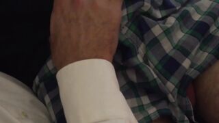 The lean boy Maxx Monroe moans loudly as his grandad fingers his tight and virgin ass