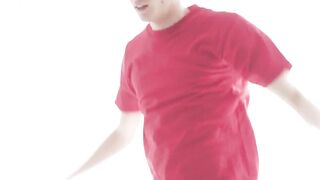 Tattooed DILF gets a rimjob and cum in mouth from athletic twink Tyler Tanner