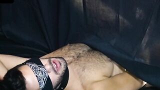 Riley Ross almost cums but holds back when he feels Logan's abs slam against his ball