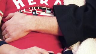 Austin's mouth got his dad Alex Killian's cock slippery enough to slide right in