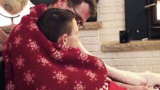 Austin's mouth got his dad Alex Killian's cock slippery enough to slide right in