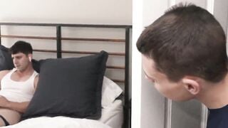 Austin's uncle Rick Fantana got caught massaging his shaft and stroking it up and dow