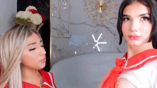 Stunning Trans Kneels Down And Suck A Girlock