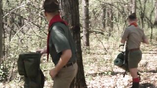 Colton Fox got fucked for the very first time by his scoutmaster Jonah Wheeler
