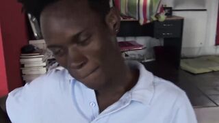 Straight Jamaican Nico swallows my dick then proceeds to hammer my ass