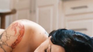 Femboy Ariel Demure licked the wet pussy of Pretty Charlotte Sins before a hardcore a