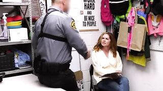 Stealing redhead milf throats fat dick