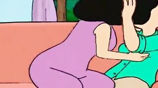 Famous cartoon lesbian MILFs