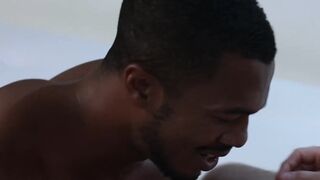 Hairy driver anal fucks black pal