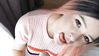 Blowjob by lovely teen Stepsister