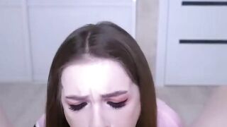 Stepsister sucked me off First person view