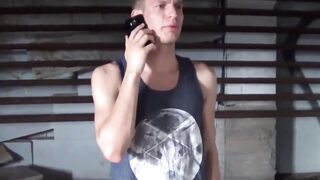 The two men take turns sliding in his hole and spit-roasting Zack Grayson in raw thre