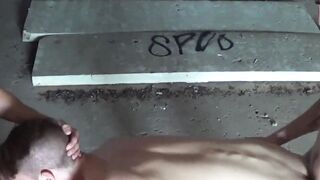 The two men take turns sliding in his hole and spit-roasting Zack Grayson in raw thre