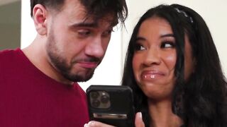 Blasian girlfriend oiled and drilled
