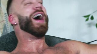 Gay takes pierced cock up his ass